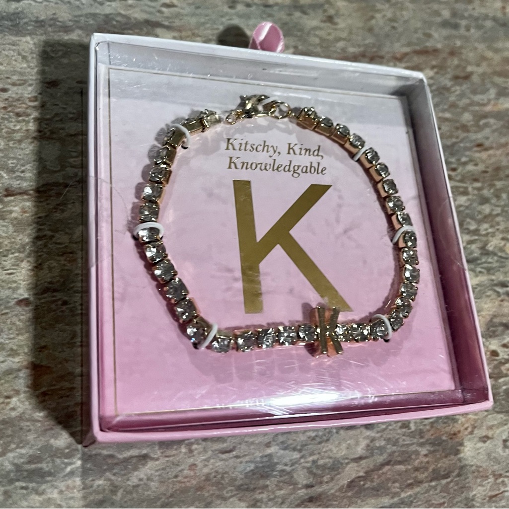 Kitsch Gold Color Rhinestone Costume Jewelry Bracelet